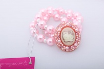 Браслет жемчужины розовый Браслет жемчужины розовый