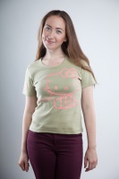 Футболка Hello Kitty болотная Футболка Hello Kitty болотная